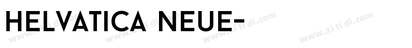 Helvatica neue字体转换